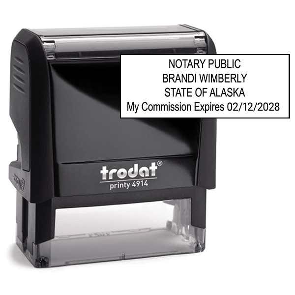 Alaska Notary Rectangle Stamp
