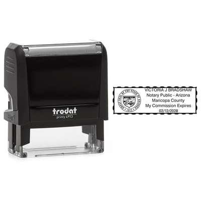 Arizona Notary Rectangular Stamp