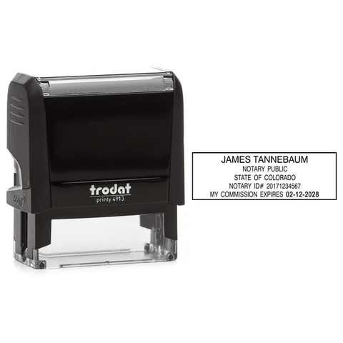 Colorado Notary Rectangle Stamp