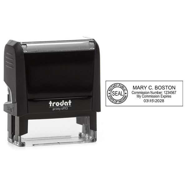 Indiana Notary Rectangular