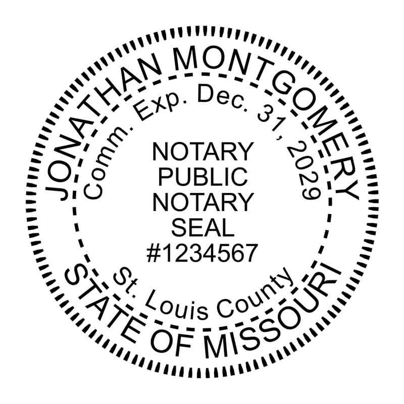 Missouri Notary Round Seal