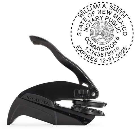New Mexico Round Notary Seal Embosser