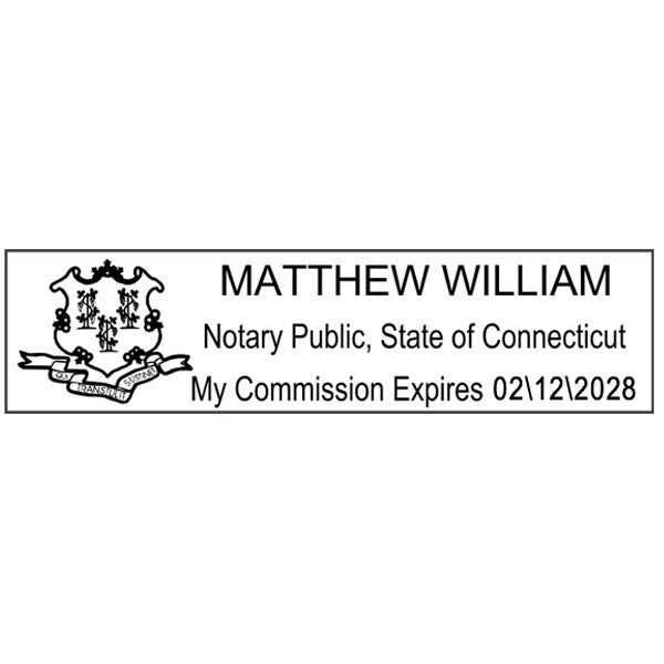 thumbnail image 2 of Connecticut Notary Starter Kit: Self-Inking Notarial Stamp CT For Notaries 2 of 12