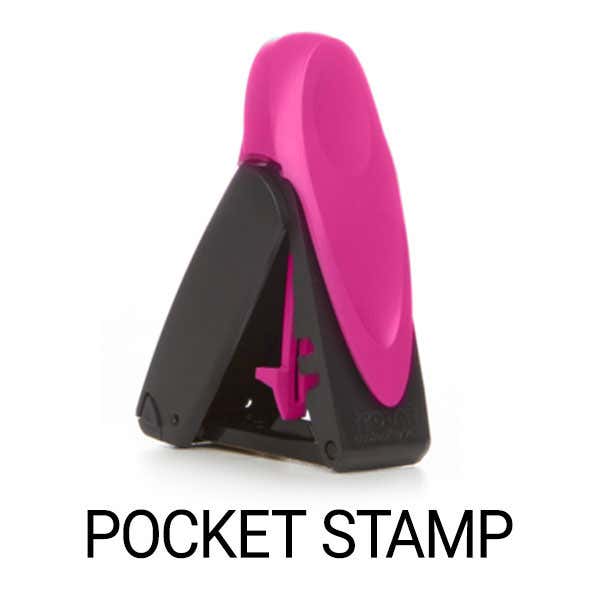 Pink pocket stamp