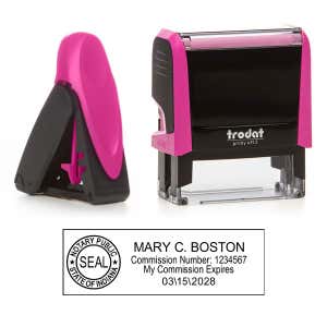 Available as either a pocket stamp or self-inking stamp