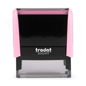 Front View of the New Mexico Pink Rectangle Notary Stamp