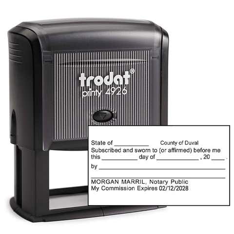 Jurat Notary Stamp