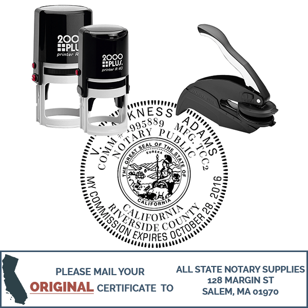 California Round Notary Seal
