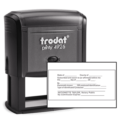 JURAT with Identification Notary Stamp