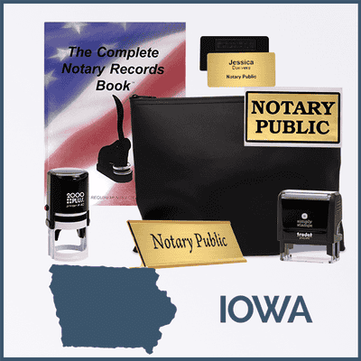 Iowa Deluxe Notary Kit - alternate view