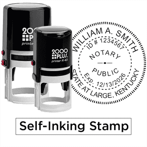 Kentucky Notary Round With Expiration Date