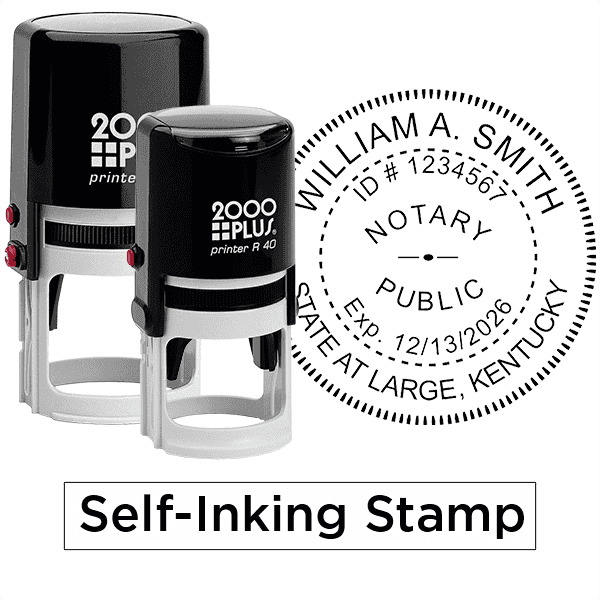 Kentucky Notary Round With Expiration Date