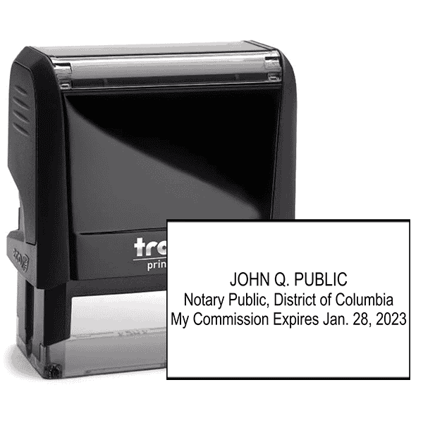 District of Columbia Notary Expiration Stamp