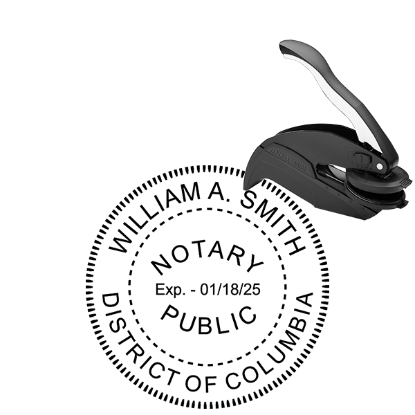 District of Columbia Washington DC Notary Public Seal