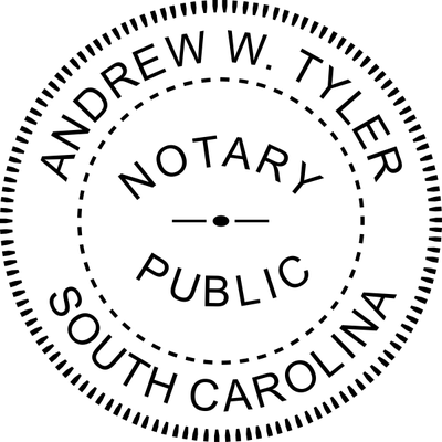 South Carolina Notary Round Seal Embosser - alternate view