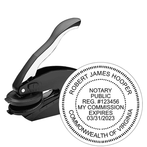 Virginia Notary Round Seal Embosser