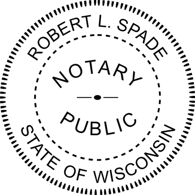 Wisconsin Notary Round  Seal Embosser - alternate view