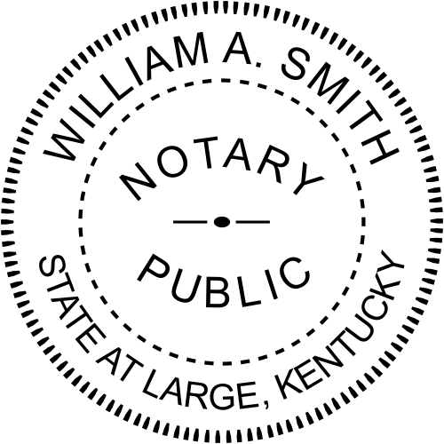Kentucky Notary Round Seal