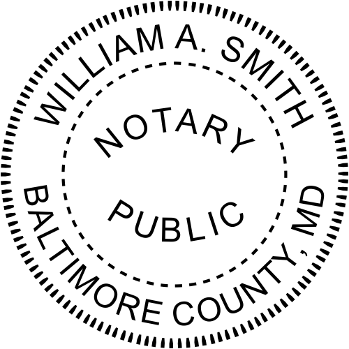 Maryland Notary Round Seal