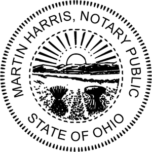 Ohio Notary Round Imprint