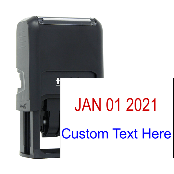 Self-Inking Custom Text Dater Stamp