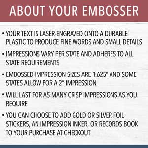 Explanation of the value of an embosser
