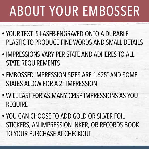 Explanation of the value of an embosser