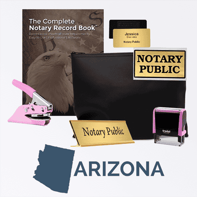 Arizona Pink Deluxe Notary Kit