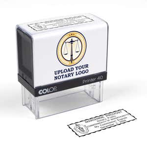 The Custom Massachusetts Notary Stamp on a piece of paper