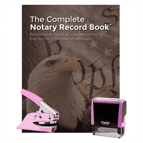 California Pink Value Notary Kit