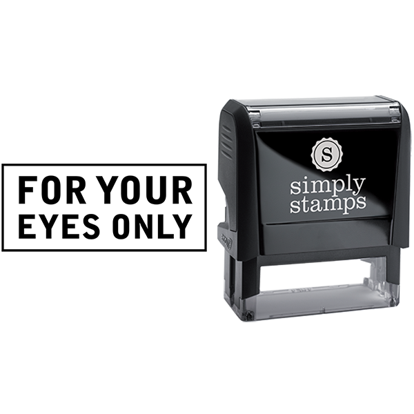 For Your Eyes Only Confidential Business Stamp