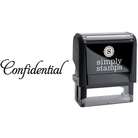 Elegant Lettering Confidential Business Stamp