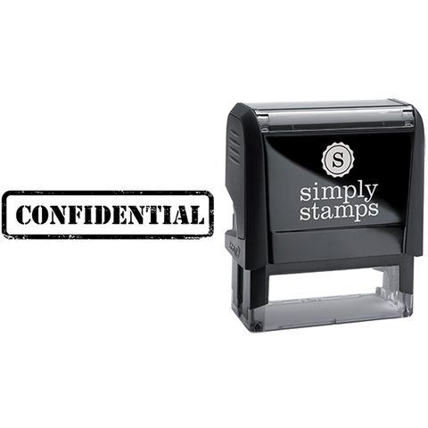 Army Lettering Confidential Business Stamp