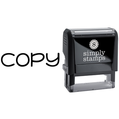 Copy in Lowercase Lettering Business Stamp