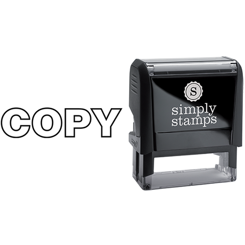 Outlined Lettering Copy Business Stamp