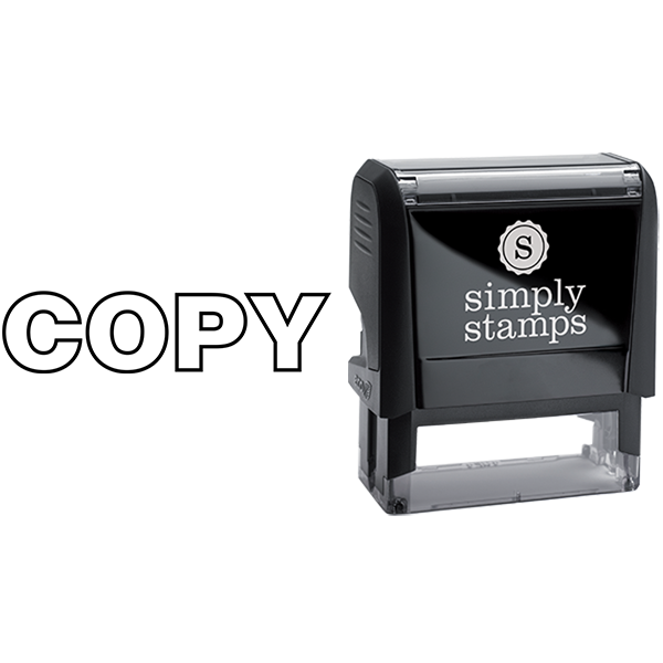 Outlined Lettering Copy Business Stamp
