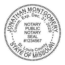 Missouri Notary Round Seal