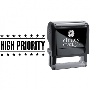 High Priority with Stars Business Stamp