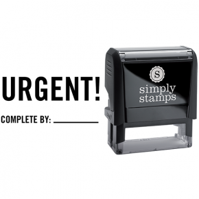 Urgent Complete By Business Stamp