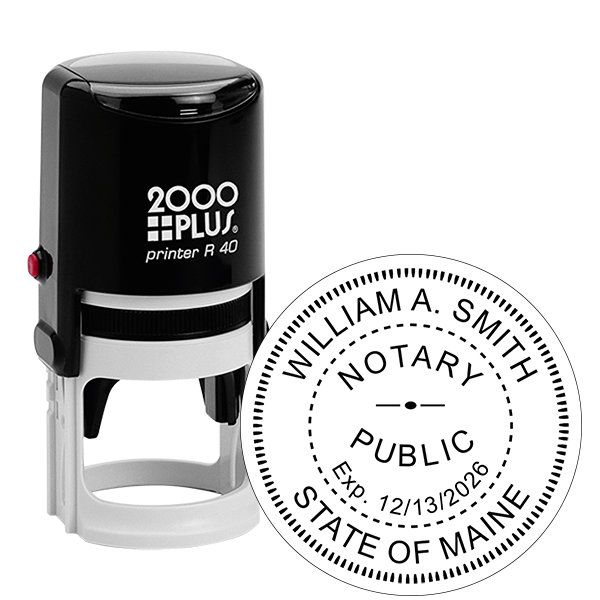 Maine Acknowledgment Notary Stamp All State Notary Supplies
