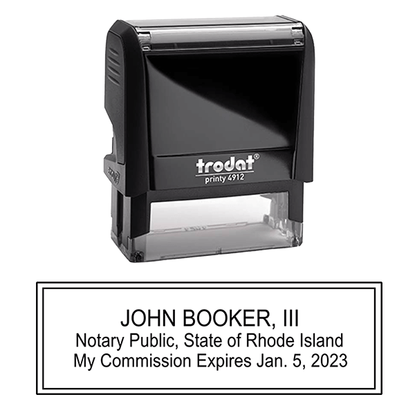 Rhode Island Notary Round Seal All State Notary Supplies