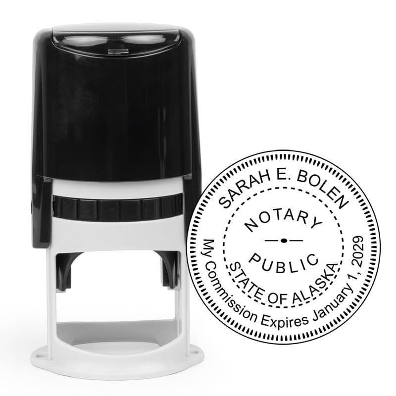 Alaska Notary Round Stamp