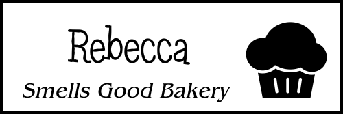 Muffin Bakery Name Tag