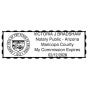 Arizona Notary Rectangular Stamp