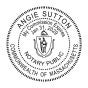 Massachusetts Notary Round Seal - Choose Stamp or Embosser