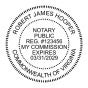 Virginia Round Notary Seal
