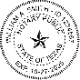 Texas Round Pink Notary Seal