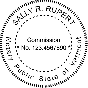 Vermont Round Pink Notary Seal