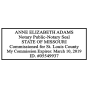 Missouri Pink Rectangle Notary Stamp