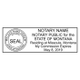 Montana Notary Public Stamp